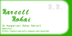 marcell mohai business card